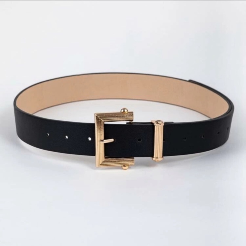 Gold buckle brown belt - Picture 5 of 5